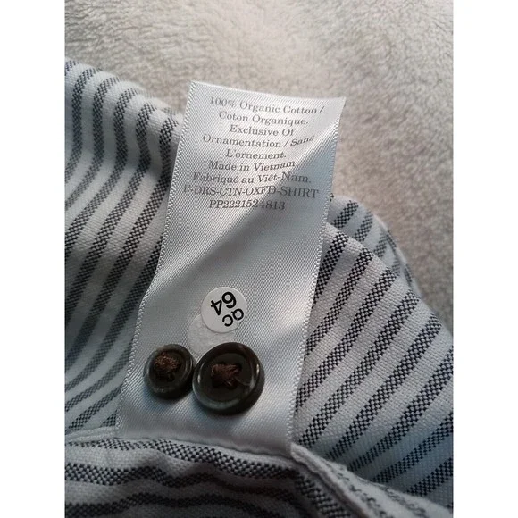 NWT Everlane Gray & White Oxford Shirt Dress Belted Organic Cotton Size XS - Picture 16 of 16